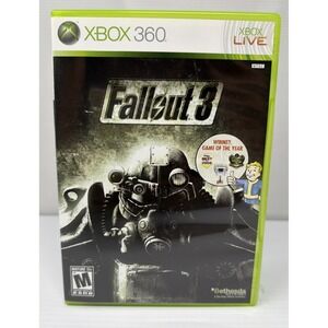 Fallout 3 Microsoft Xbox 360‎ Video Game Bethesda - Complete w/ Manual CIB